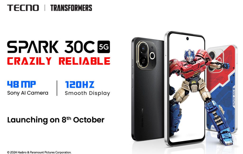 إطلاق TECNO Spark 30C 5G في الهند في 8 أكتوبر