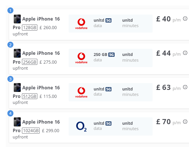 iphone price