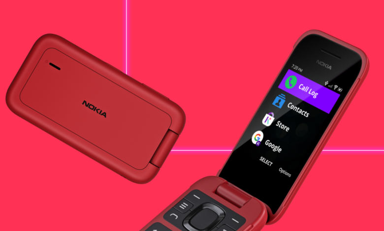 هل يحتوي هاتف Nokia 2780 Flip على شاشة تعمل باللمس؟