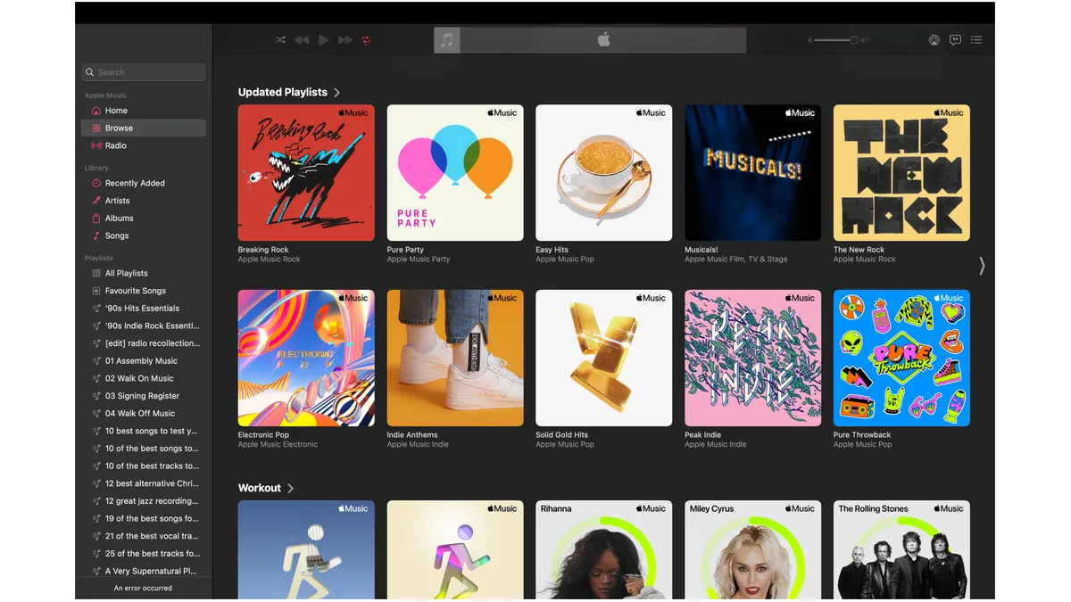 Apple Music الأداء