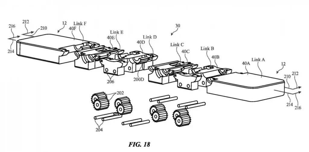 Apples foldable hinge patent 2