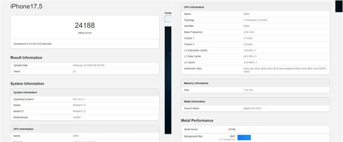 iphone 16e geekbench 1740130859338 1200x500 1