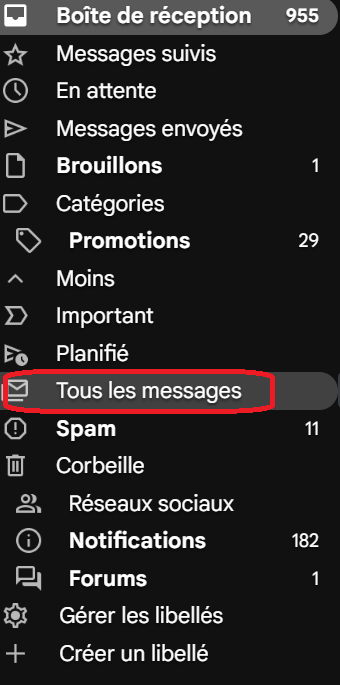 message archive gmail