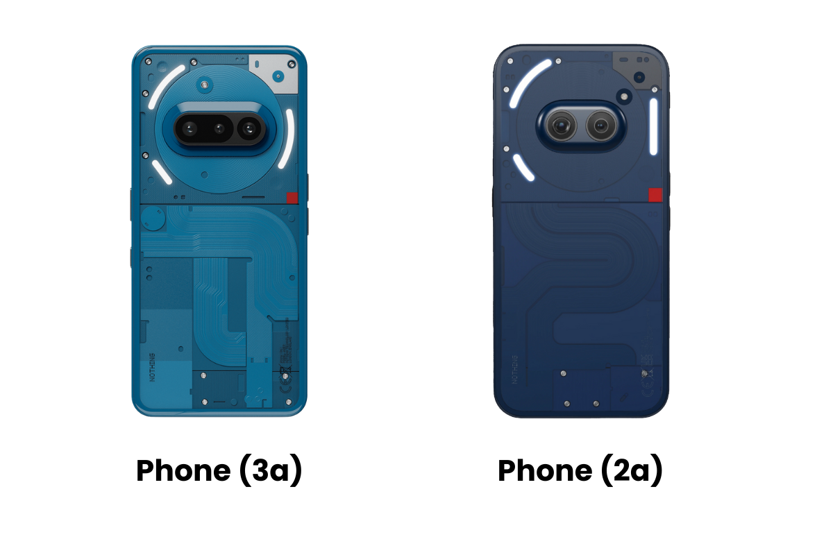 Nothing Phone 3a vs 2a design 1 1