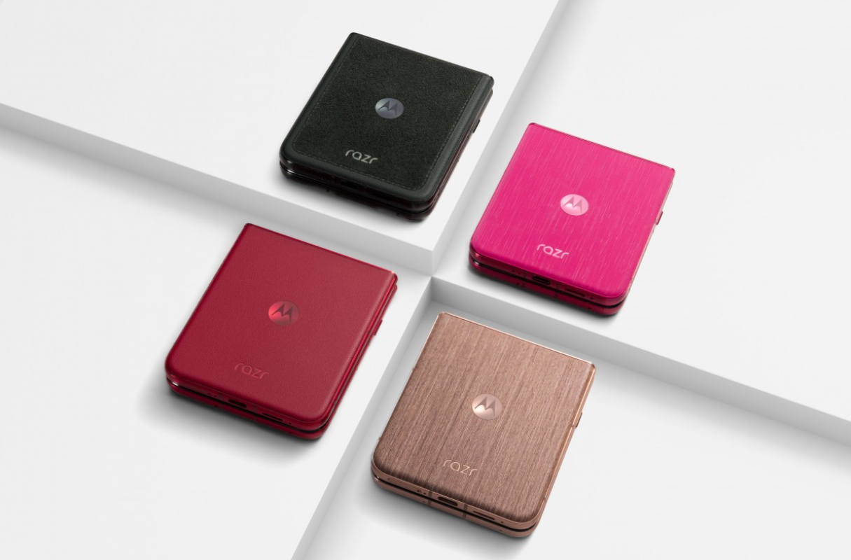 Motorola Razr 60 Ultra leaked promo material showcasing color options