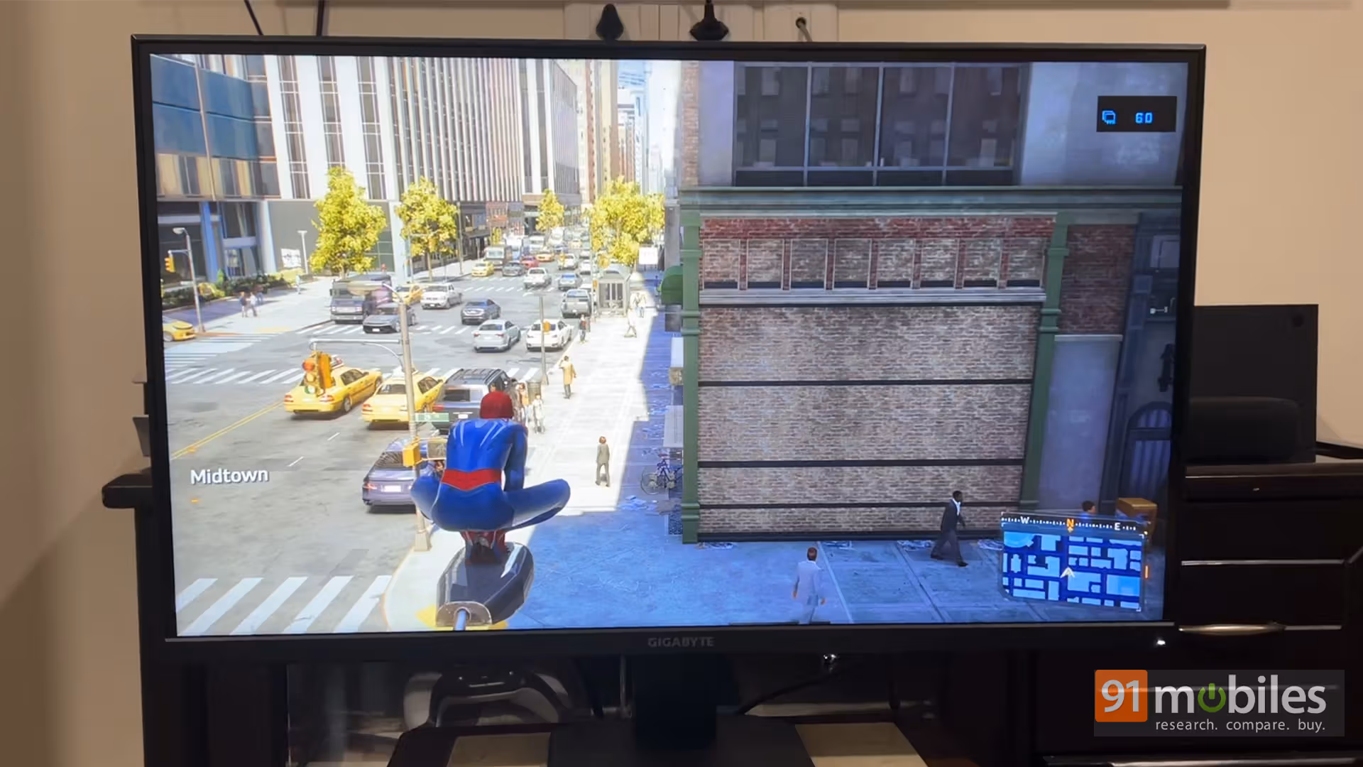Spiderman 2 GIGABYTE GS27Q gaming monitor review