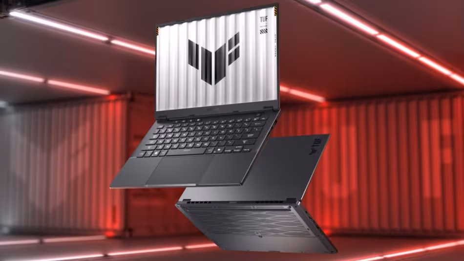 تم تجهيز جهاز Asus TUF Gaming A14 بلوحة مفاتيح صغيرة ذات إضاءة خلفية بيضاء