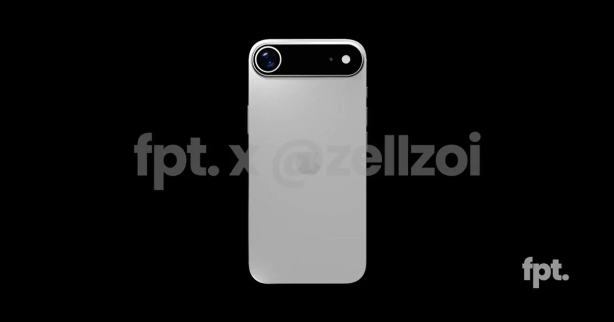 iPhone 17 Air CAD render