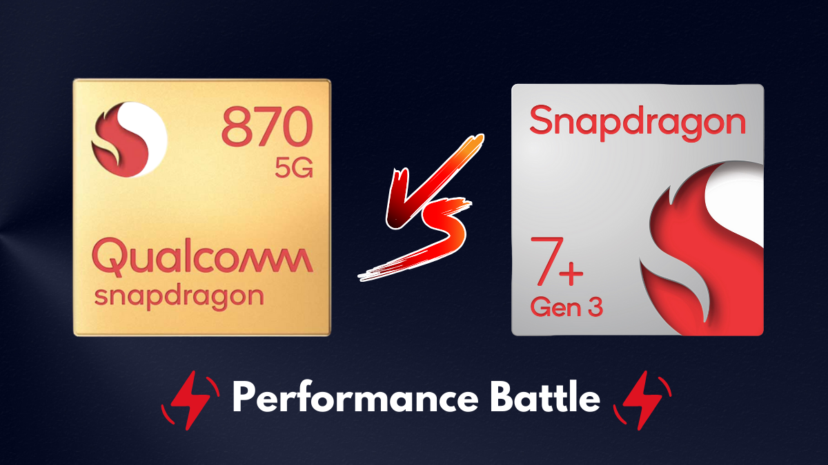 Snapdragon 7 Gen 3 vs Snapdragon 870