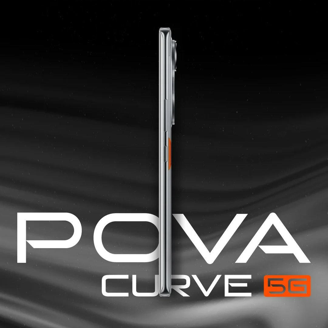 إعلان تشويقي جانبي لهاتف Tecno Pova Curve 5G