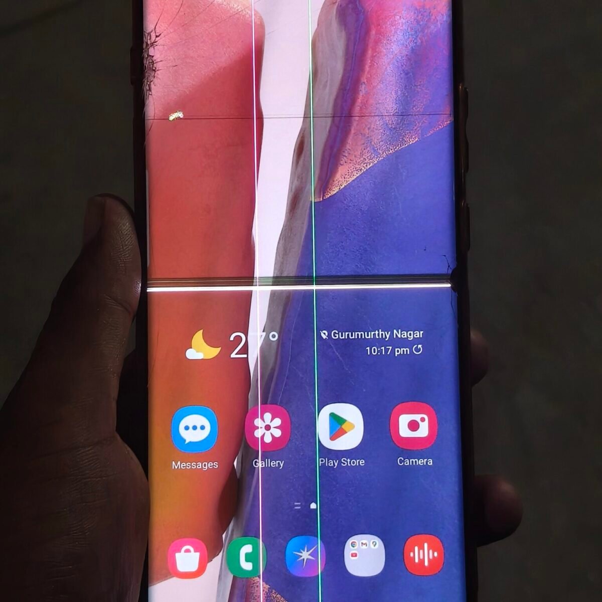 مشاكل واسعة النطاق في الخط الأخضر تؤثر على Galaxy Note 20 Ultra، وسامسونج تلتزم الصمت