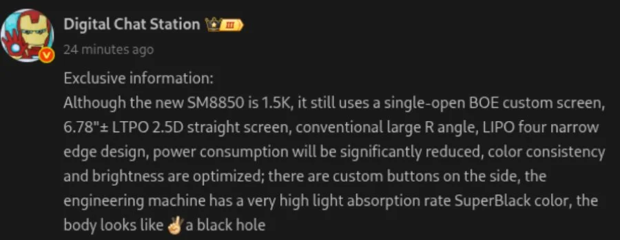 OnePlus 15 leak
