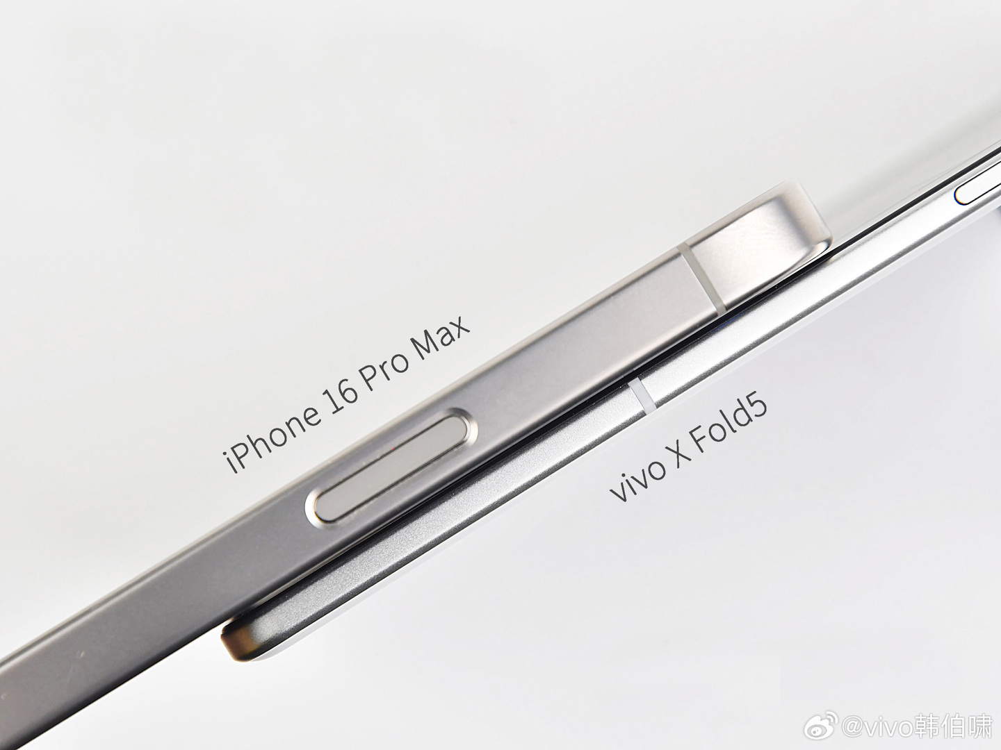 Vivo X Fold 5 compared with iPhone 16 Pro