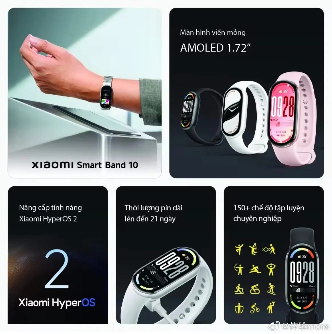 Xiaomi Smart Band 10 Vietnam Retail Listing