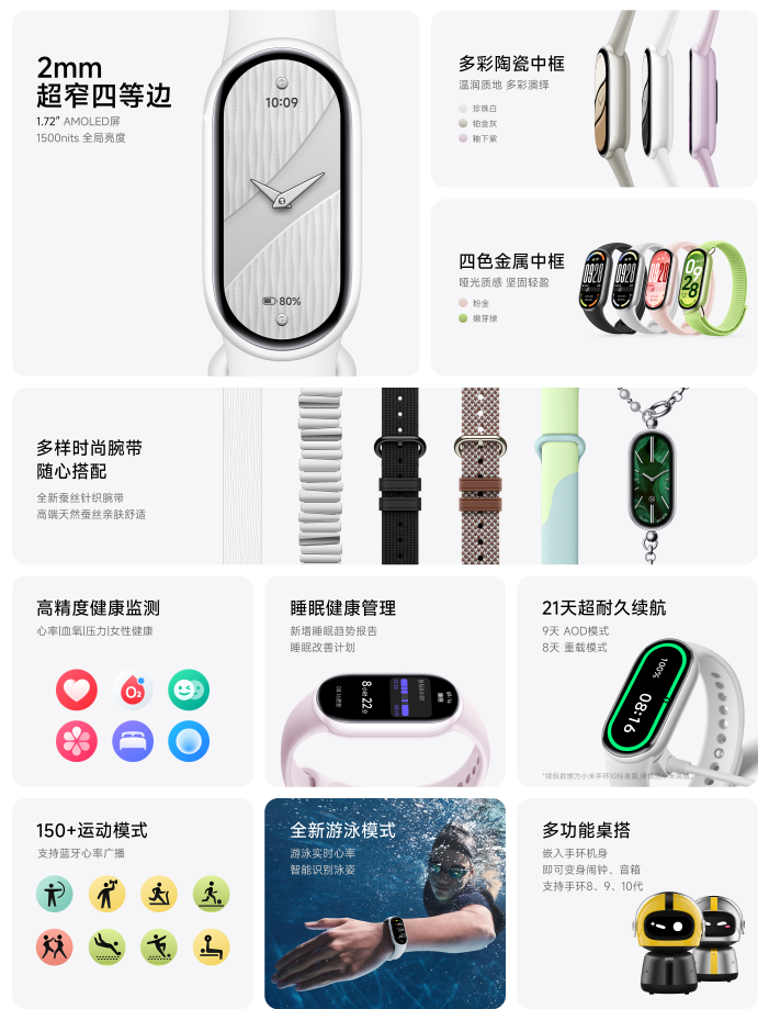 إطلاق Xiaomi Smart Band 10 بشاشة أكبر