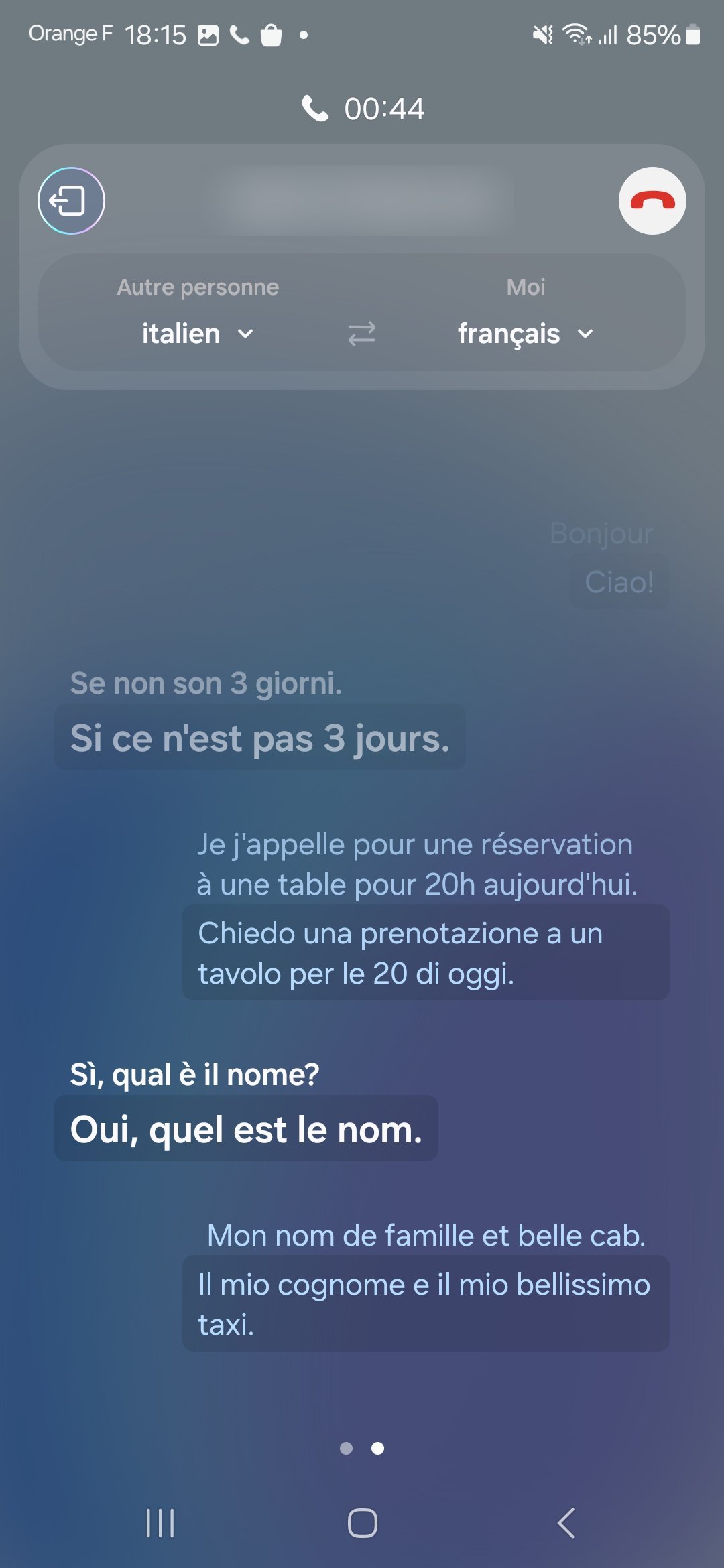 appel trad samsung