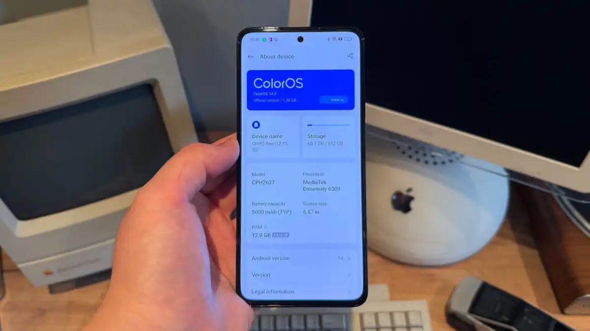 مراجعة كاملة اوبو رينو 12: التميز بأسعار معقولة، إعادة تعريف 13 Oppo Reno 12 FS Software البرمجيات والميزات