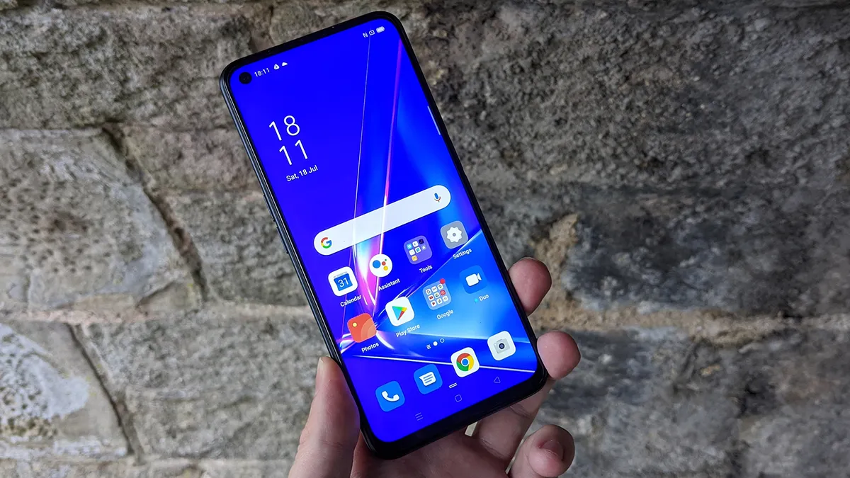 الشاشة oppo a72