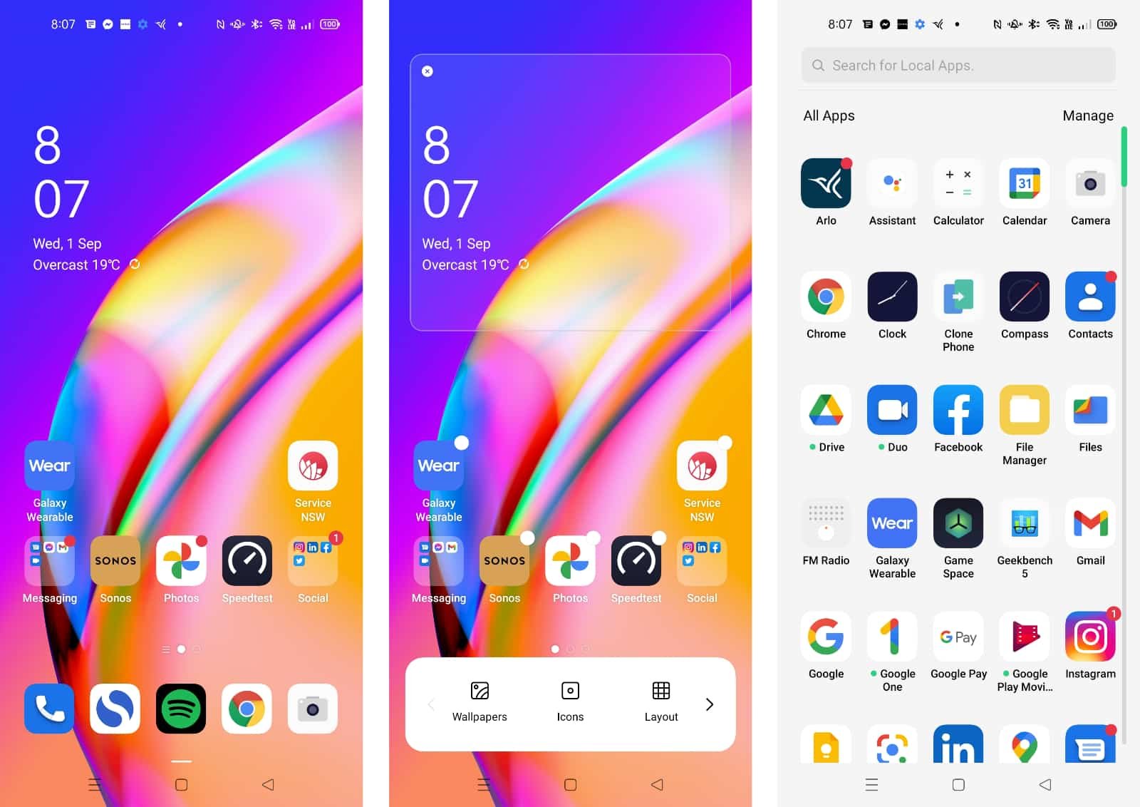 سعر اوبو a94 في مصر - مواصفات Oppo a94 3 oppo a94 5g screenshot home menu
