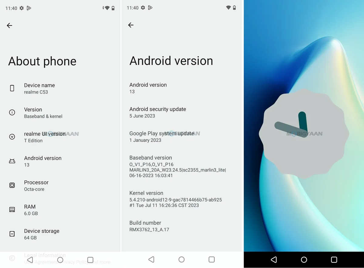 موبايل realme c53: سعر تليفون ريلمي سي 53 - ريلمي c53 38 realme C53 Review realme UI T Edition Android 13 About